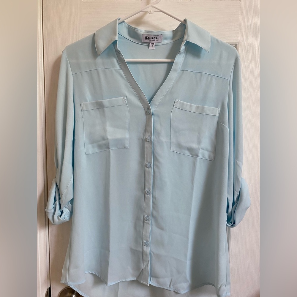 Express Portofino Shirt - Dusk Blue (Baby Blue) - M